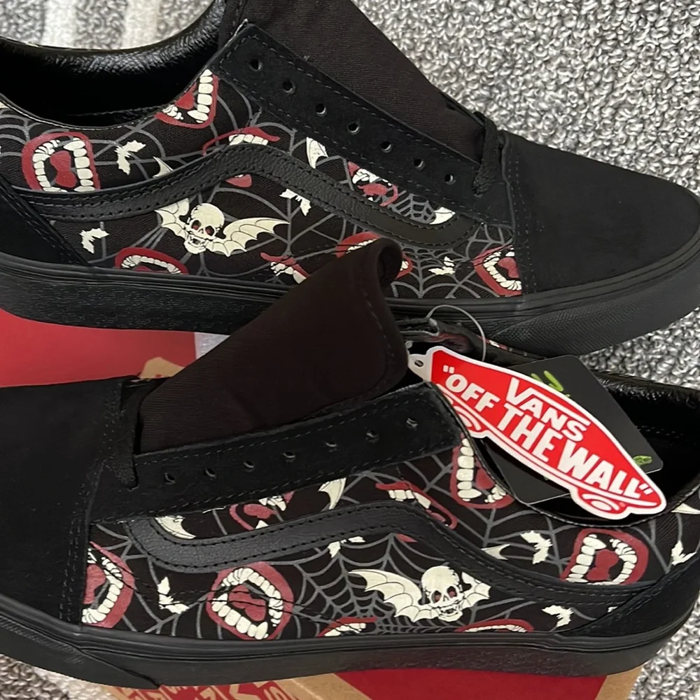 Vans Old Skool Glow Frights Black/Black WMNS - Picture 1 of 16